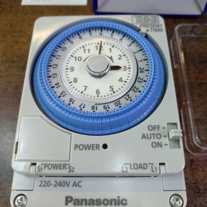 Rơ le thời gian Panasonic TB38809N - timer 24h - Công tắc hẹn giờ 24h - kèm pin