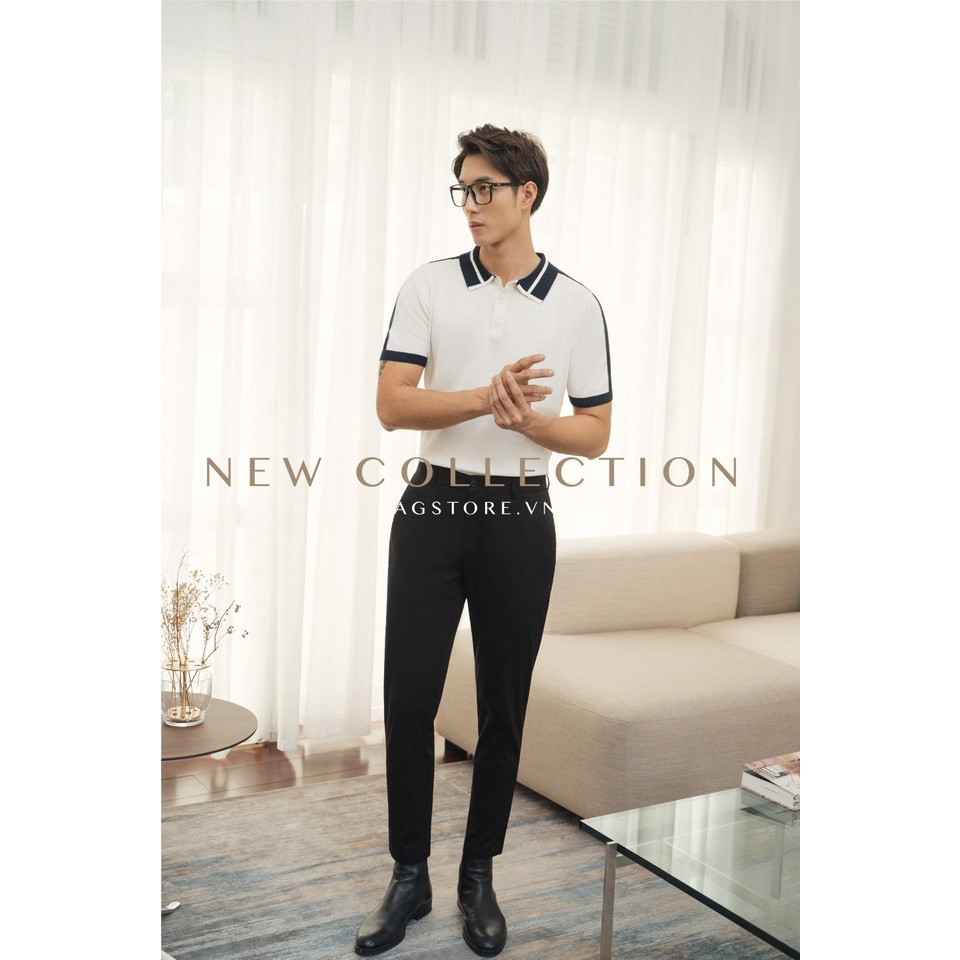 [Mã LTP50 giảm 50000 đơn 150000] A/G Polo Dệt Kim Phối Màu Tinh Tế Phong Cách Trẻ trung Năng Động | BigBuy360 - bigbuy360.vn