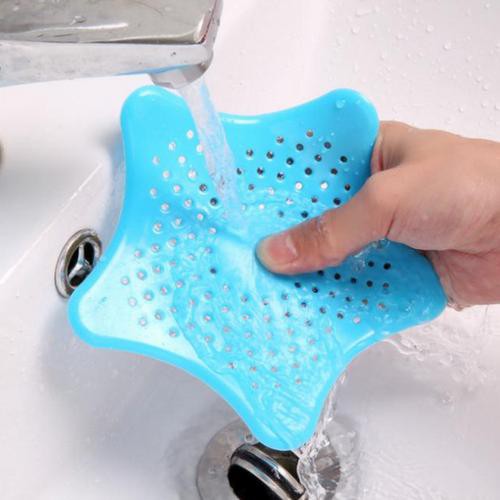 Miếng lọc rác chống tắc hình sao biển bằng silicon cho bồn rửa
