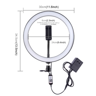 Đèn live stream kích thước 16 cm,3 chế độ