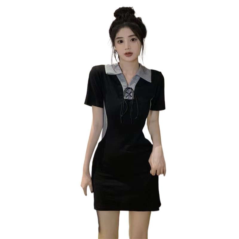 Đầm Perty chủ đề mùa hè thời trang cổ bẻ dành cho nữ