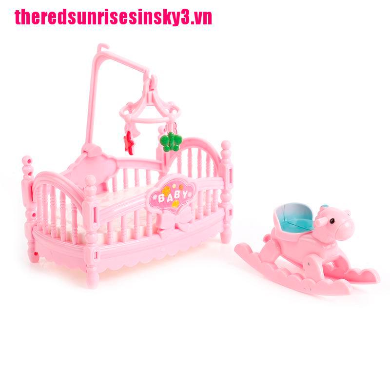 Mô hình ngựa gỗ/ giường nôi trang trí