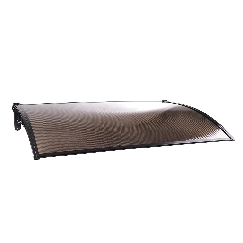HomeBase SUNSHIELD tấm che mái hiên cửa che cục nóng máy lạnh bằng nhựa Polycarbonate 60x100cm màu nâu