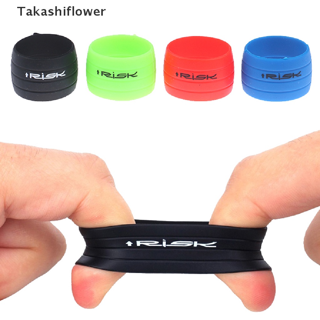 (Takashiflower) 1 Pair Silicone Plug Bicycle Bike Handlebar Fixed Bar Tape Anti-Skip Waterproof Hot Sale