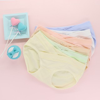 Set 3 quần lót cạp chéo mềm mại thoáng mát cho bà bầu
