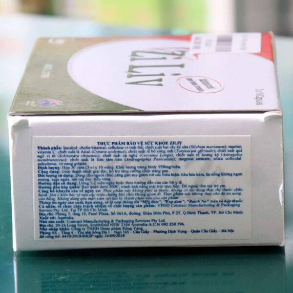 Zi liv, hỗ trợ thanh nhiệt, giải độc, tăng cường chức năng gan (hộp 30 viên) hàng chính hãng.