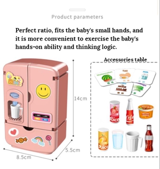 Đồ Chơi Mô Phỏng Tủ Lạnh Mini Cho Bé