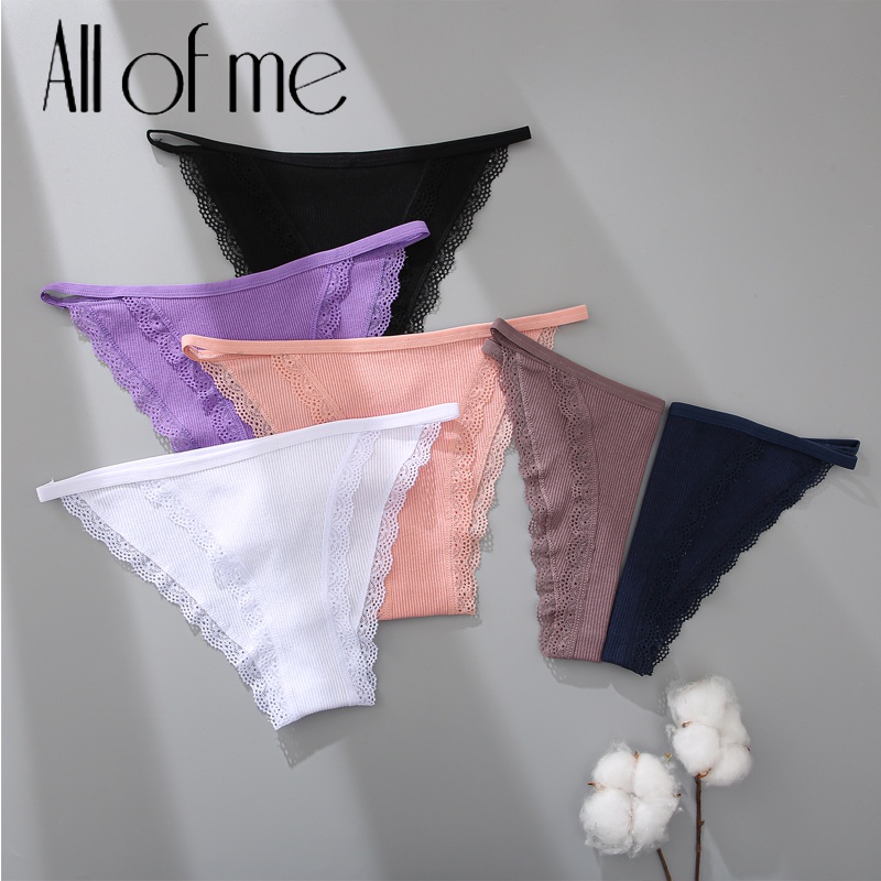 Quần lót cotton CuteByte lọt khe phối ren dễ thương dành cho nữ