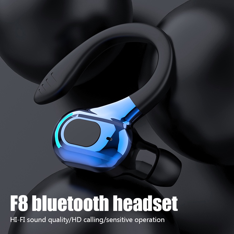 Tai Nghe Bluetooth 5.2 F8 Móc Tai Có Tích Hợp Mic
