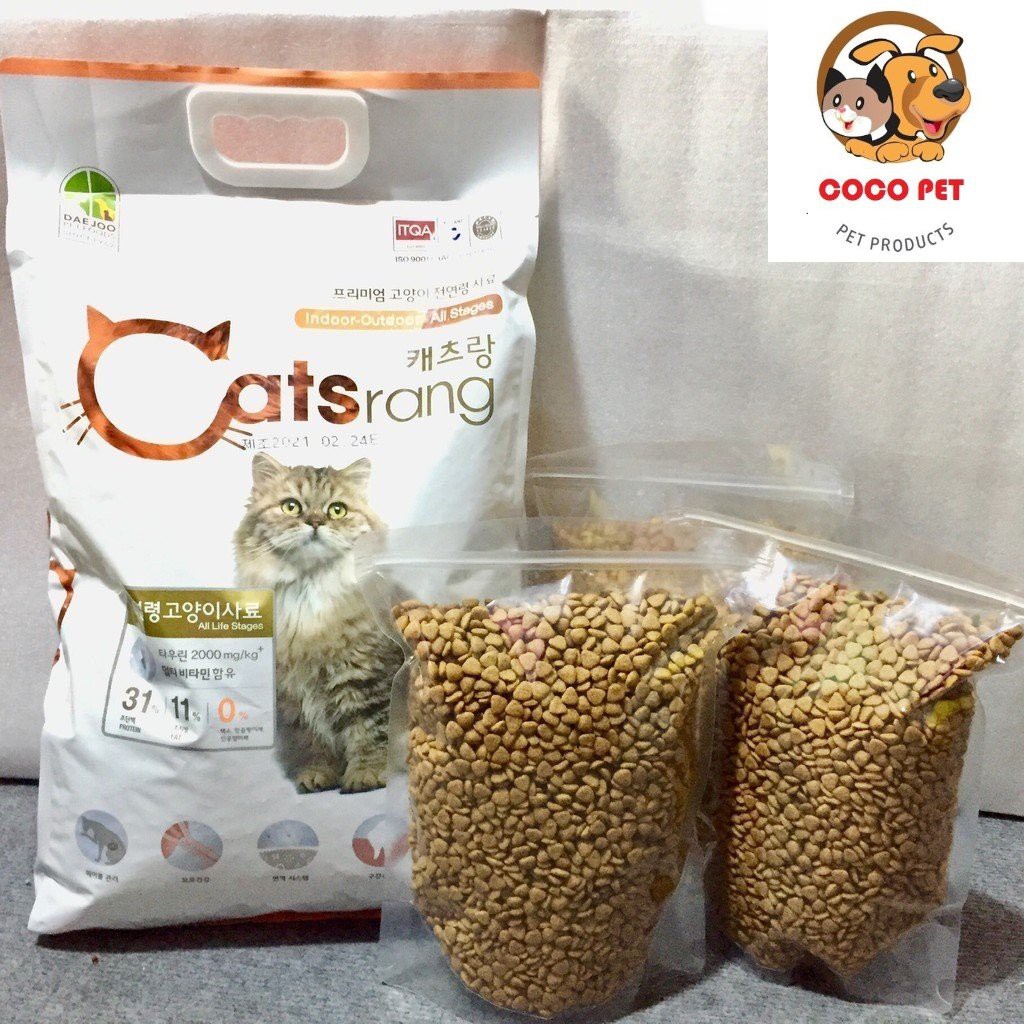 Bao 5kg Thức Ăn Hạt Catsrang Cho Mèo Mọi Lứa Tuổi