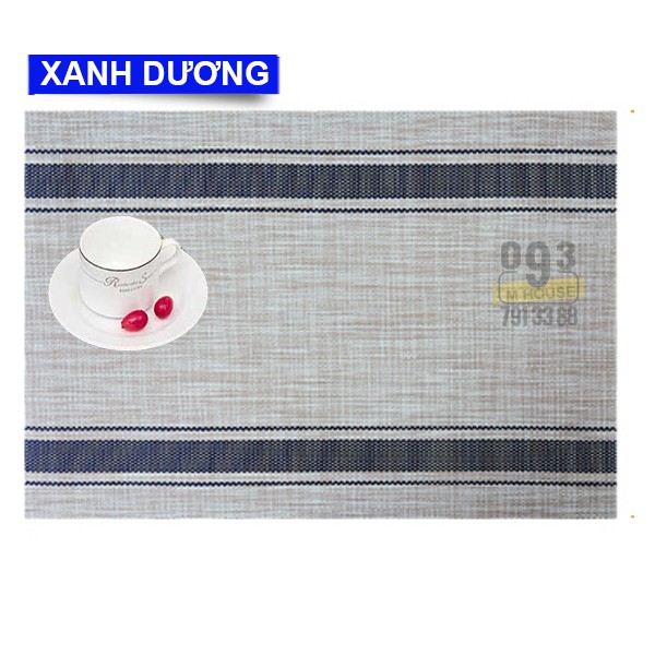 Combo 4 Tấm Lót Bàn Ăn Sọc Ngang 2s | BigBuy360 - bigbuy360.vn