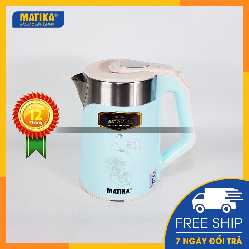 Ấm Siêu Tốc MATIKA 2.3L Xanh Ngọc MTK-26