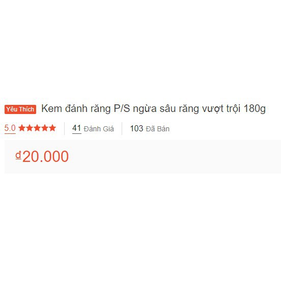 Kem đánh răng P/S ngừa sâu răng vượt trội 180g