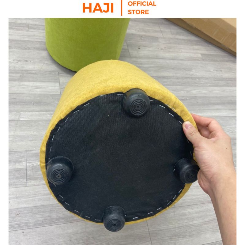 Ghế đôn sofa HAJI chân ghế chống trượt không gây trầy xước sàn nhà D14