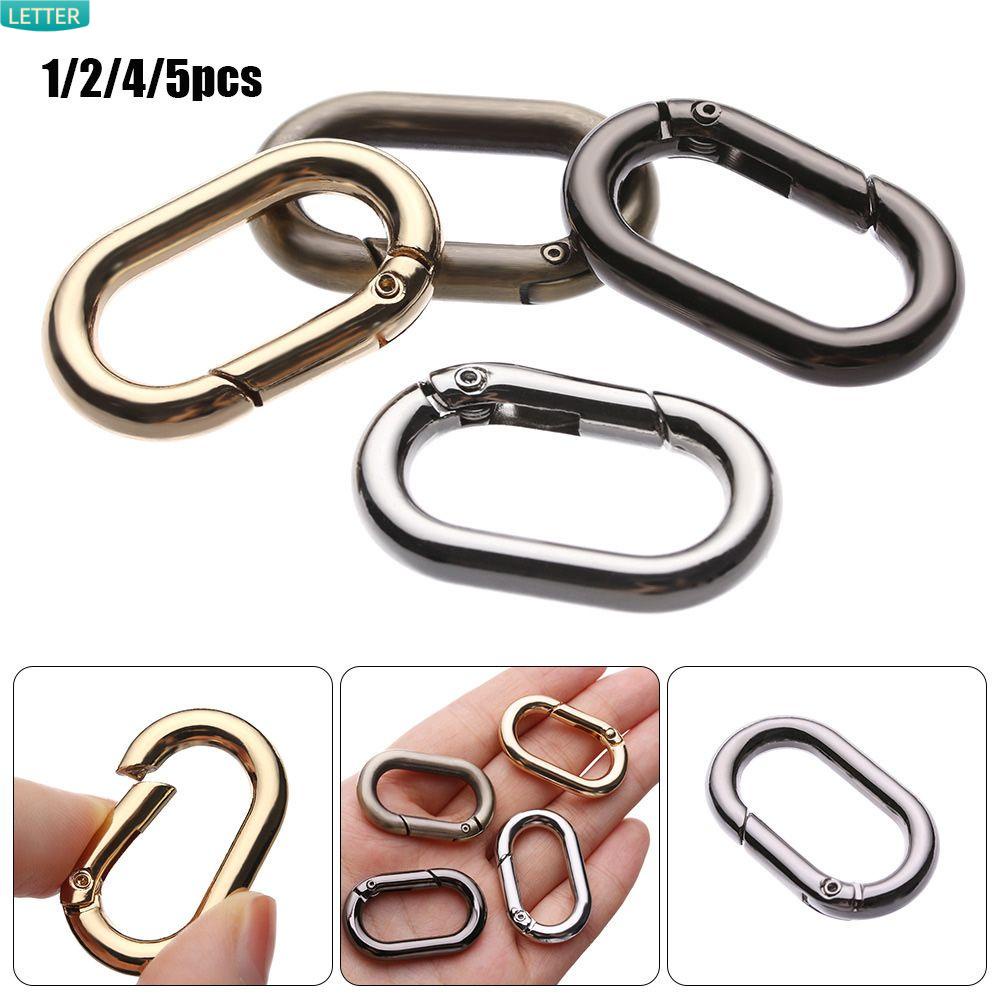 Set 1/2/4/5 Móc Khóa Túi Xách/Túi Xách Hình Oval Chất Liệu Hợp Kim Kẽm Nhiều Màu Sắc Đa Ứng Dụng Cho Hoạt Động Ngoài Trời