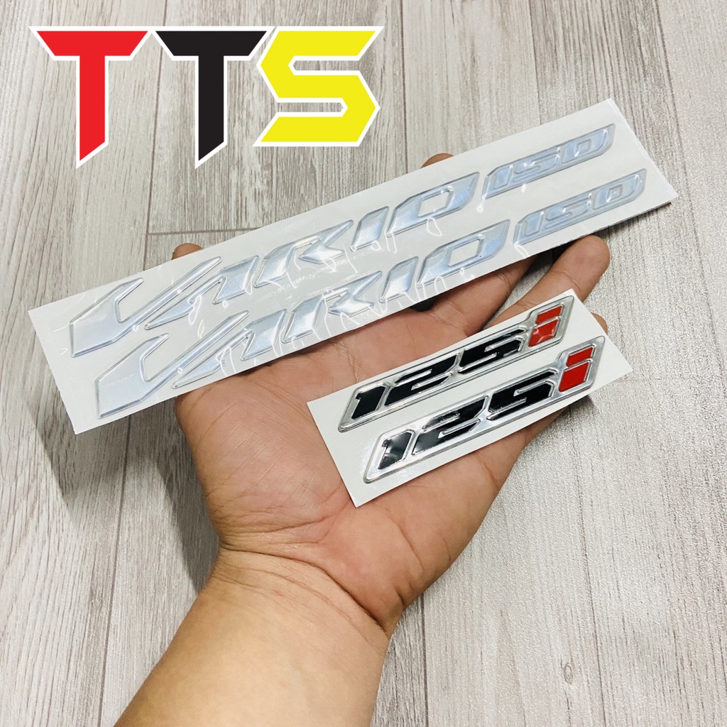 ( Hàng siêu cấp ) Tem chữ dán VARIO kèm số 125i, số 150i chất liệu nhựa cứng chống nước