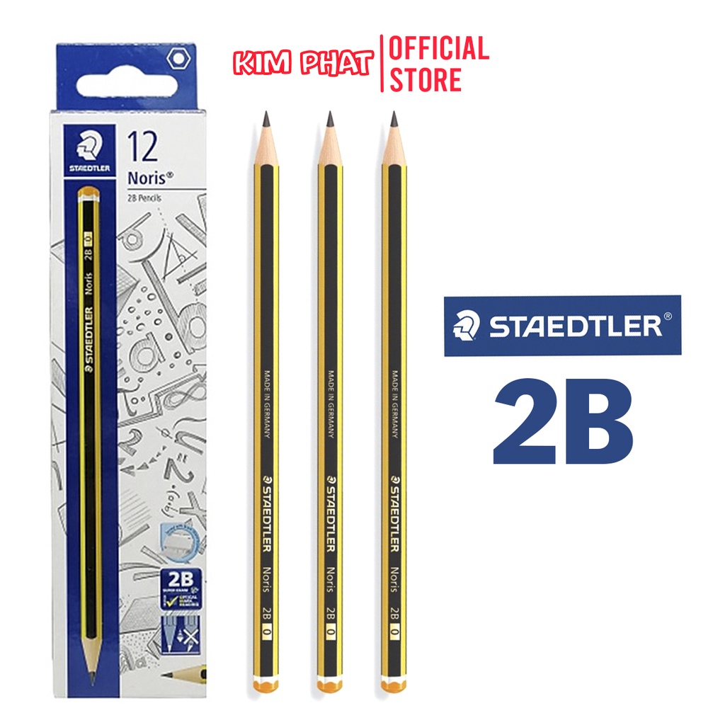 Bút chì Đức 2B NORIS 120 STAEDTLER (1 cây) CHÍNH HÃNG