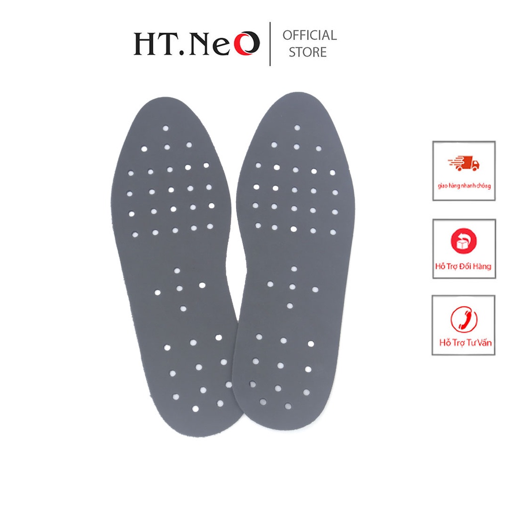 Lót Giày Da Bò Thật 100% HT.NEO Bền Bỉ ,Thoáng Khí ,Khử Mùi ,Cực Êm Chân