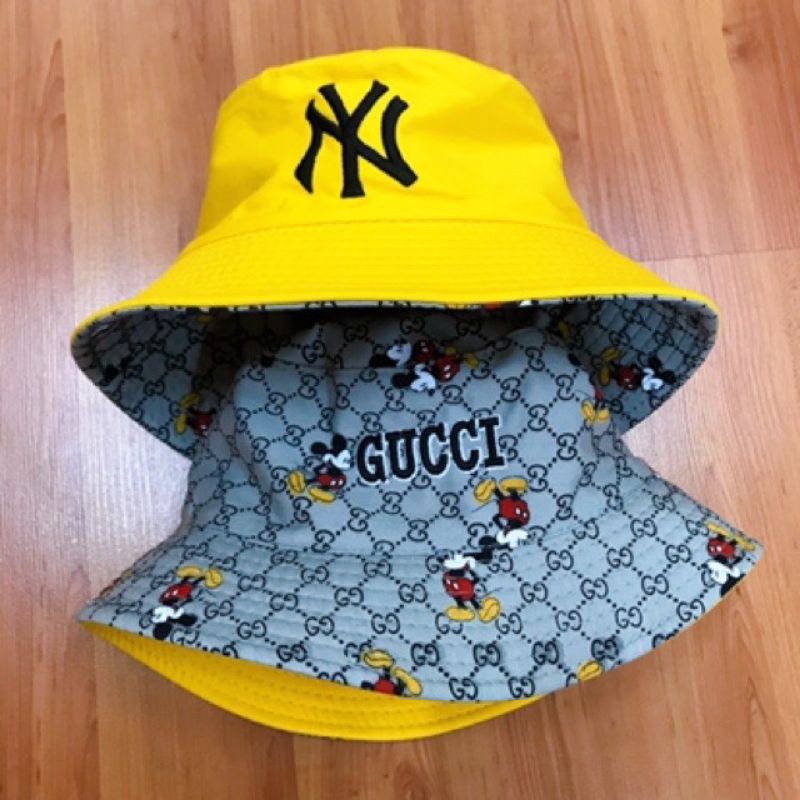 Nón vành - Mũ BUCKET 2 mặt N.Y chuột unisex thời trang