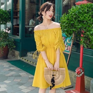 VÁY TRỄ VAI NỮ TÍNH ( MẶC ĐƯỢC 2 KIỂU)