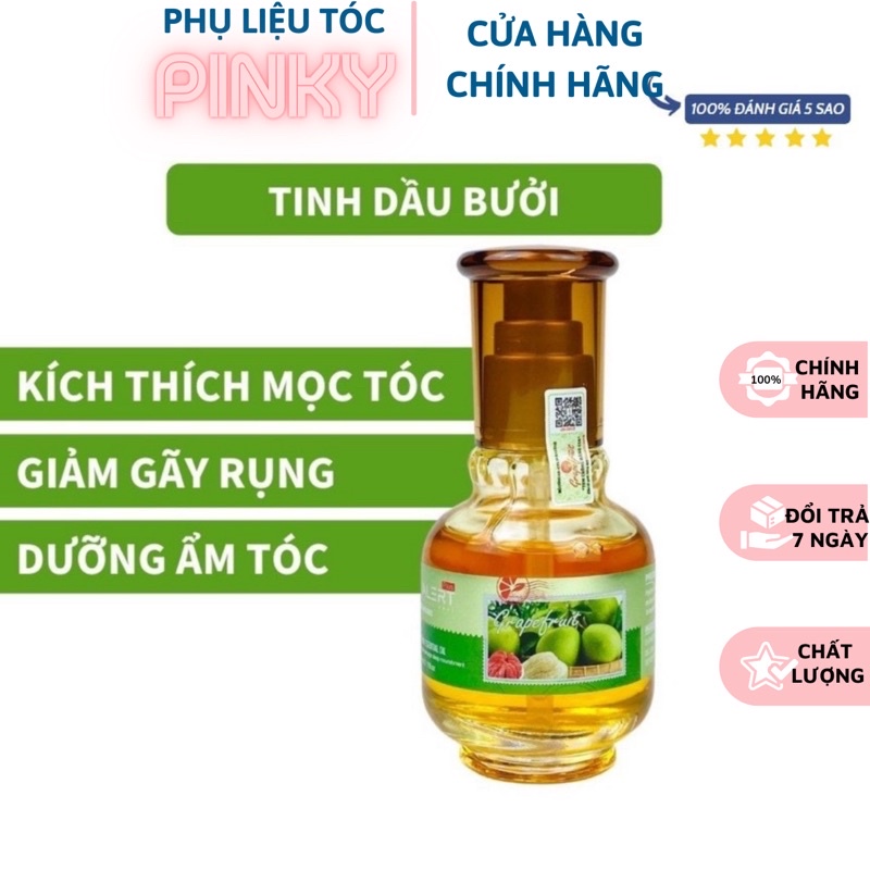 Tinh dầu bưởi dưỡng tóc VALERT GRAPEFRUIT 60ml - Serum Bưởi mọc tóc tự nhiên, chống rụng tóc [NHẬP KHẨU CHÍNH HÃNG]