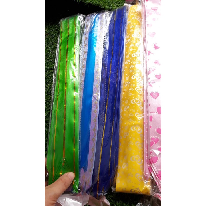 Tệp 10 chiếc nơ rút 1.2cm nơ buộc quà gói quà