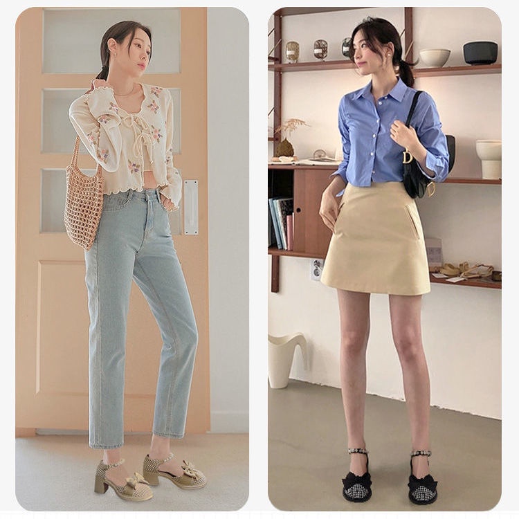 Giày Sandal Đế Dày Mềm Mại Đính Nơ Thời Trang Mùa Xuân Dễ Phối Đồ