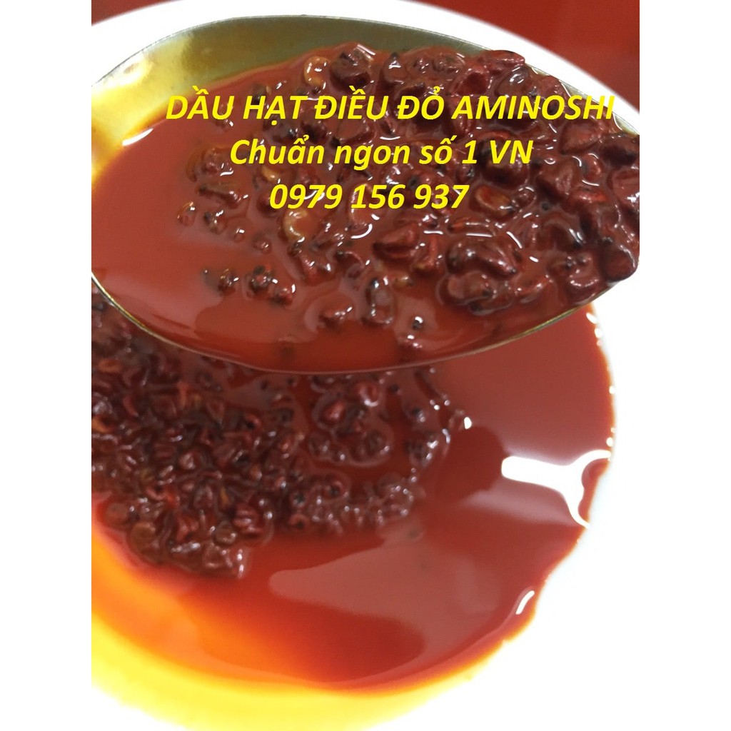 Dầu điều đỏ Aminoshi chai 1000ml (1L) dùng trong nấu ăn, làm bánh,gia vị