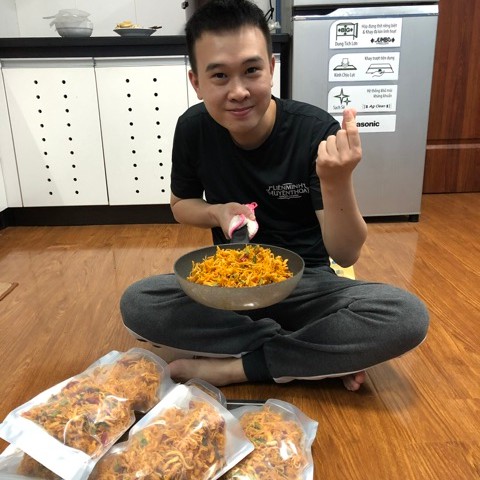 500gr - Khô gà lá chanh homemade (500g/túi zip) | BigBuy360 - bigbuy360.vn