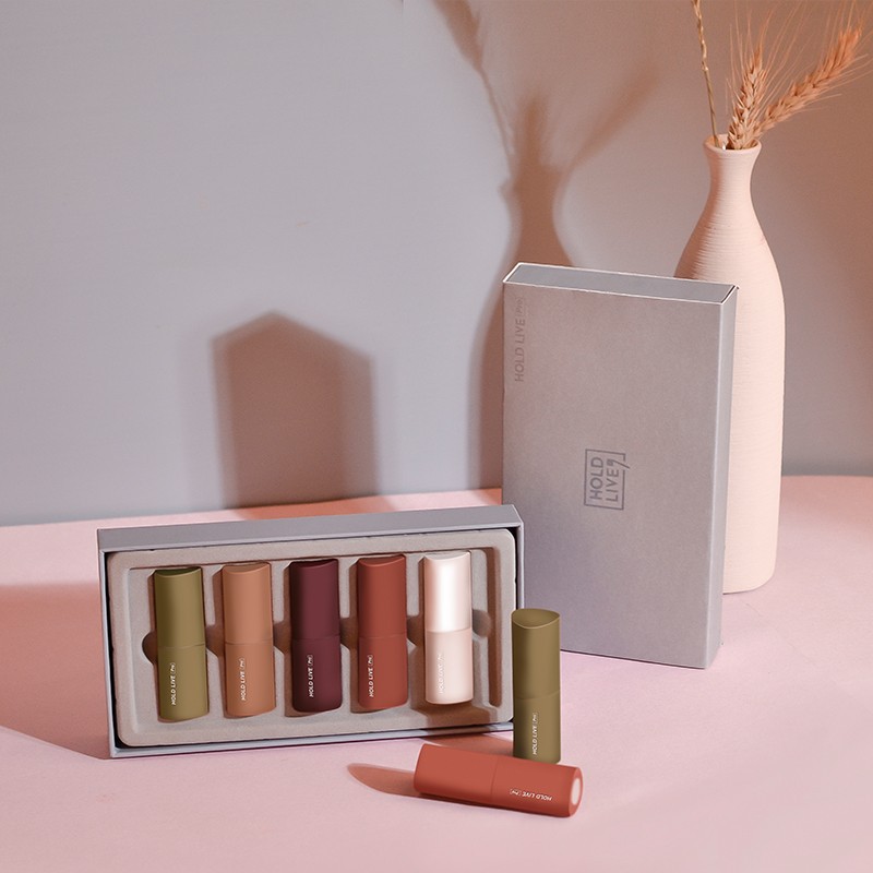 Set 5 Cây Son Sáp Lì Holdlive Mousse Velvet Lipstick Hàng Nội Địa Trung