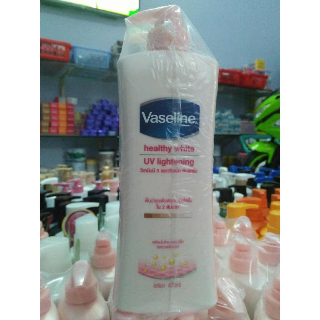 Sữa Dưỡng Thể Vaseline Healthy White Uv Lightening Hồng 400ml