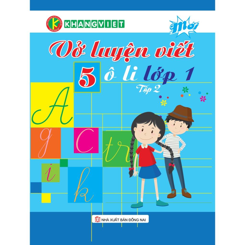 Sách - Combo Vở Luyện Viết 5 Ô Li Lớp 1
