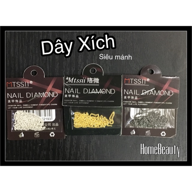 Dây Xích Trang Trí Móng CC