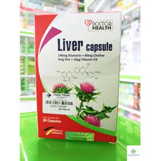 Thực phẩm bảo vệ sức khỏe VIÊN BỔ GAN LIVER CAPSULE (Hộp 30 viên nang)