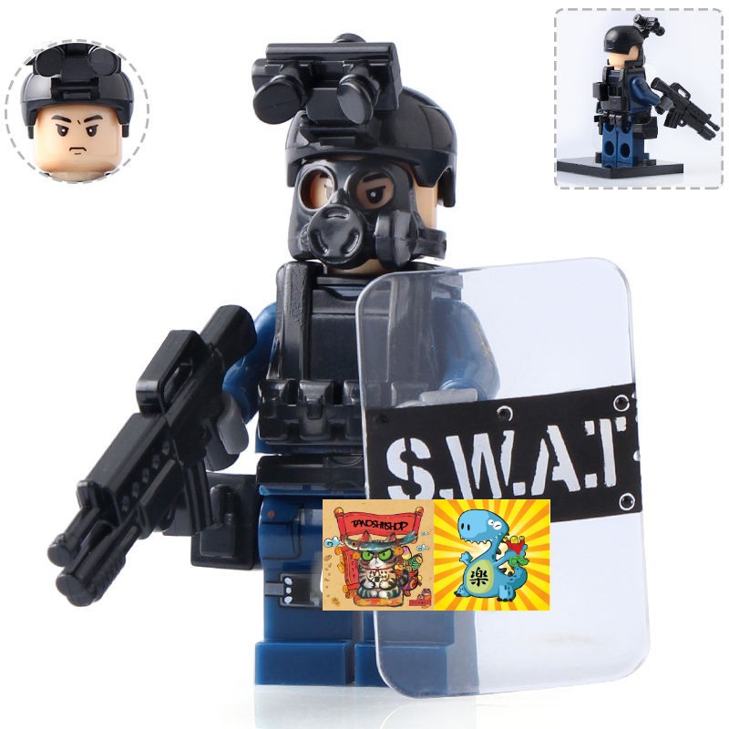 Mô hình Non LEGO cảnh sát đặc nhiệm SWAT KY017