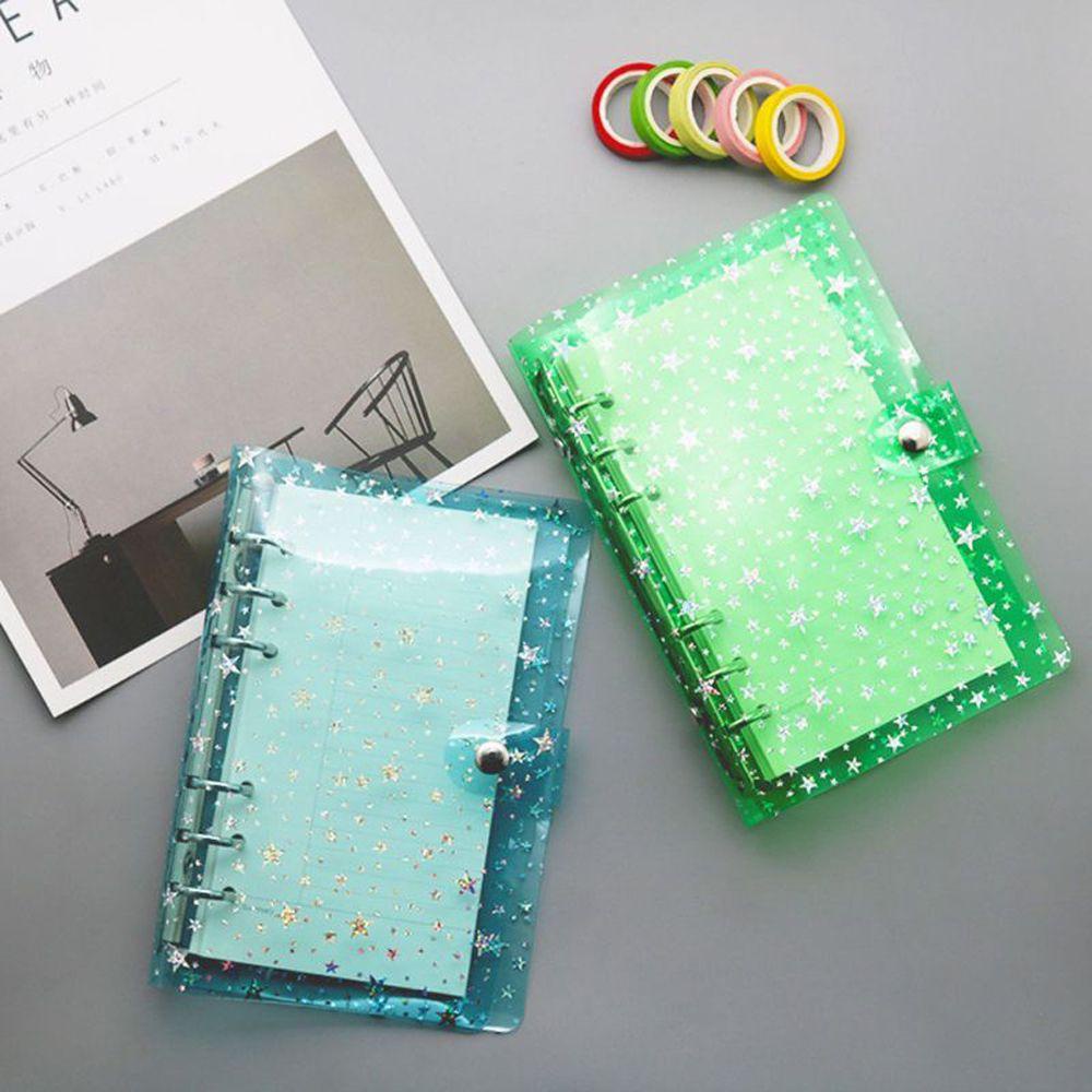 Vỏ Bọc Sổ Tay A5 A6 Bằng PVC Mềm Chống Nước Họa Tiết Ngôi Sao