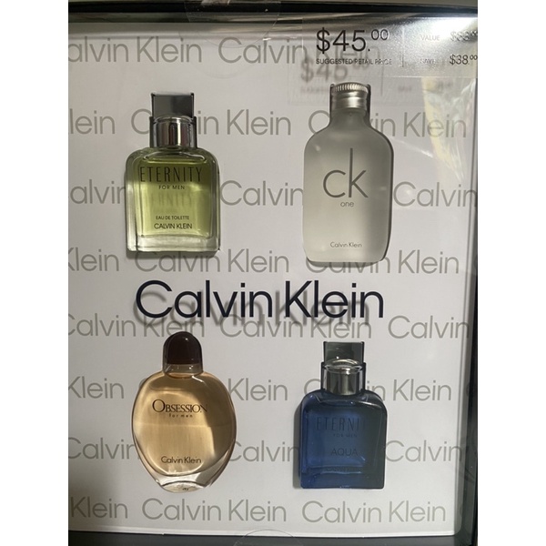 Set 4 chai Nước Hoa Calvin Klein Nam nhập Mỹ