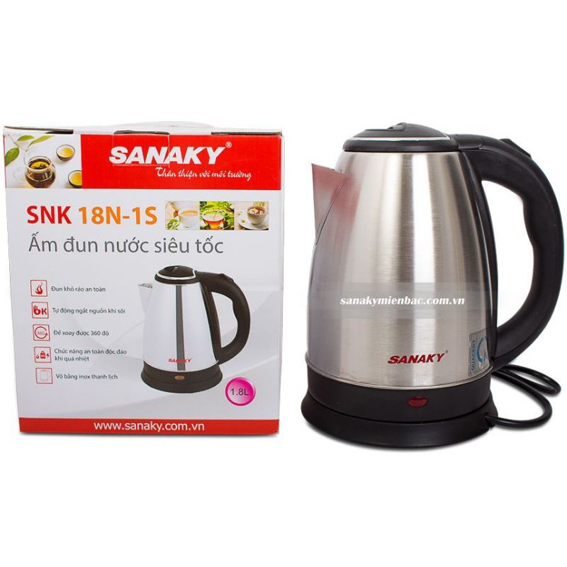 ấm đun nước sanaky 1.8lit - SNK-18N