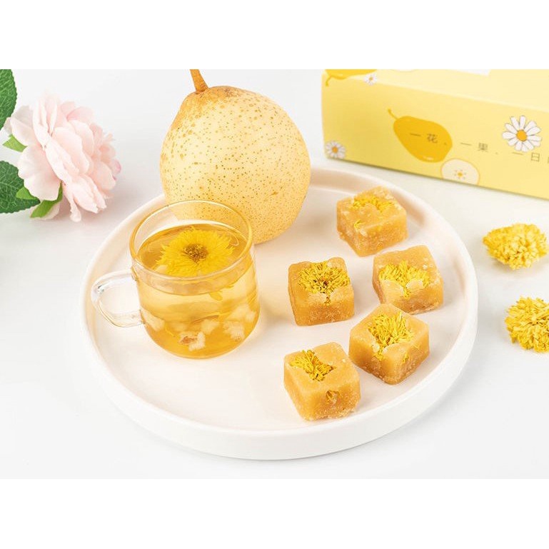 Trà Hoa Cúc Đường Phèn Mật Ong Dạng Viên