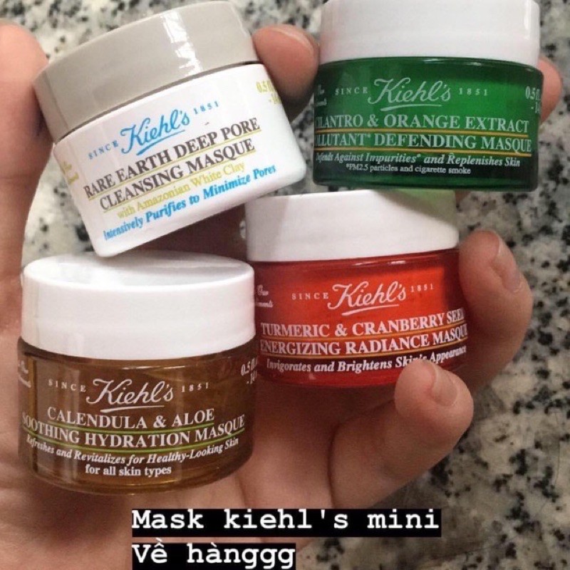 [Minisize 14ml] Mặt nạ Kiehl’s đất sét/ nghệ/ cúc/ bơ/ gừng/ ngò | Mask Kiehls | BigBuy360 - bigbuy360.vn
