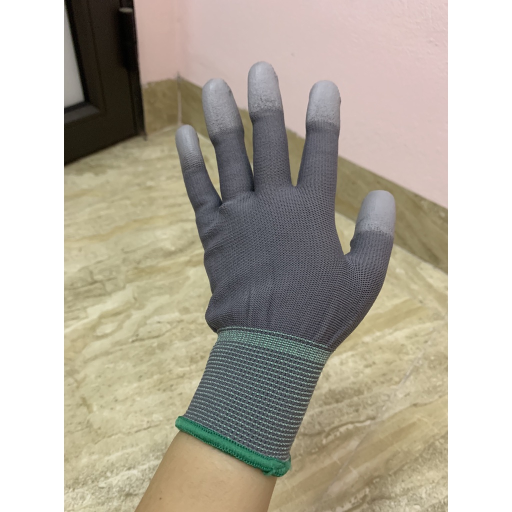 Găng Tay Phủ PU Đầu Ngón Chống Tĩnh Điện