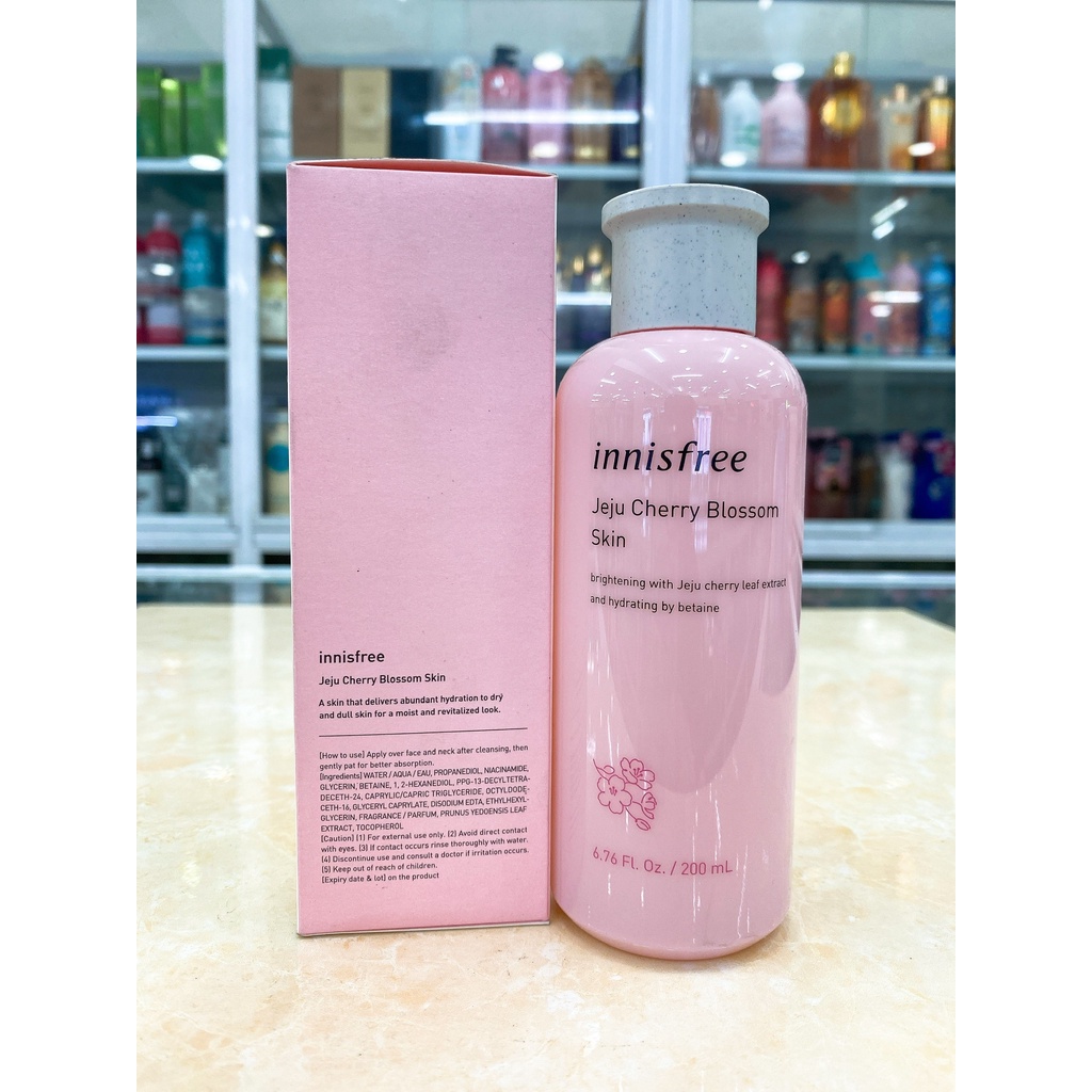 Nước Hoa Hồng Innisfree Jeju Cherry Blossom Skin Hàn Quốc 200ml