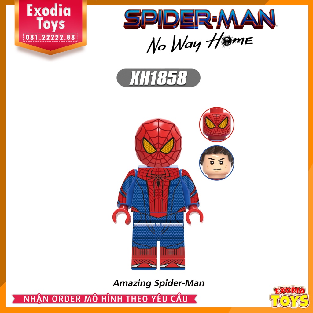 Xếp hình Minifigure Người Nhện Không Còn Nhà : Spider-Man No Way Home - Đồ Chơi Lắp Ghép Sáng Tạo - XINH X0331