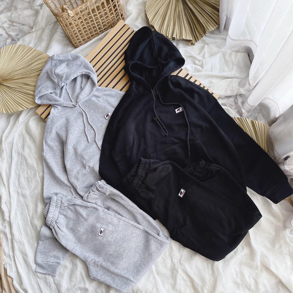 Set áo hoodie và quần, áo hoodie nữ form rộng có mũ Xinh xắn Chất thun dày dặn mặc bao ấm hàng cao cấp Tây Thi Shop | BigBuy360 - bigbuy360.vn