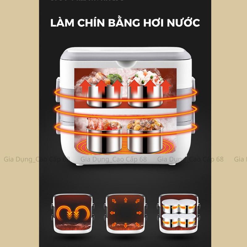 Hộp Cơm Điện Hâm Nóng Giữ Nhiệt Cooking LUNCHBOX 200W 2 Tầng