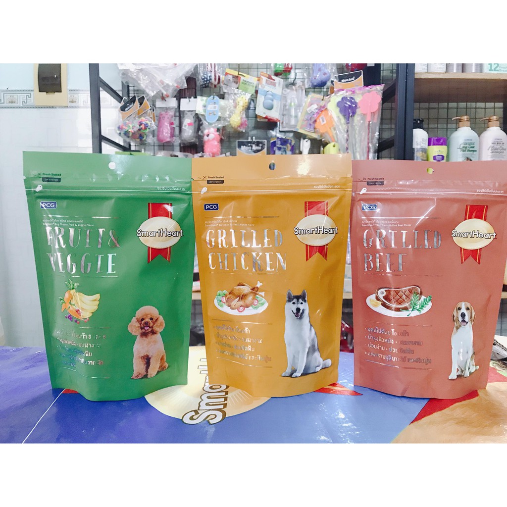 Bánh thưởng cho chó vị trái cây và rau củ Smartheart Dog treat Fruit and Veggie 100g