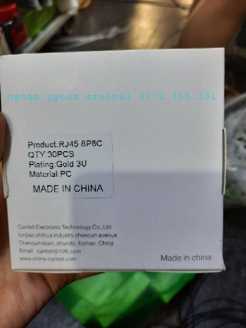 Hạt mạng cao cấp nhập khẩu chân đồng bền hãng CANTELL. Báo giá 1 hộp 30 hạt