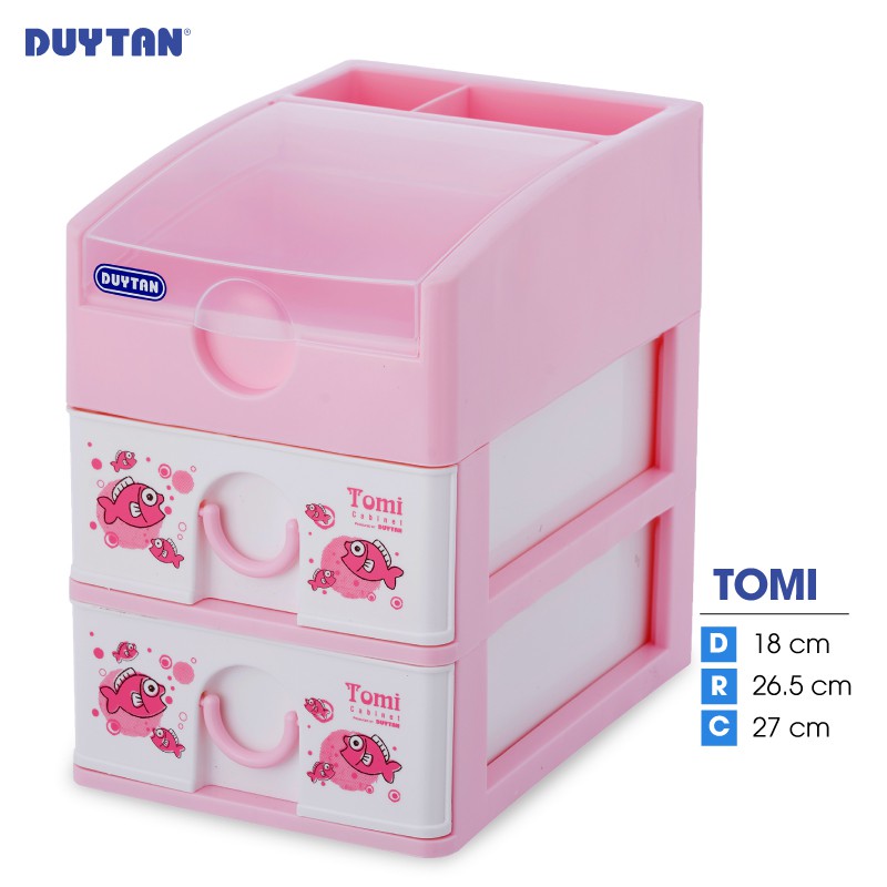 Tủ nhựa DUY TÂN Tomi 3 ngăn (18 x 26.5 x 27 cm) - 31836 - Giao màu ngẫu nhiên
