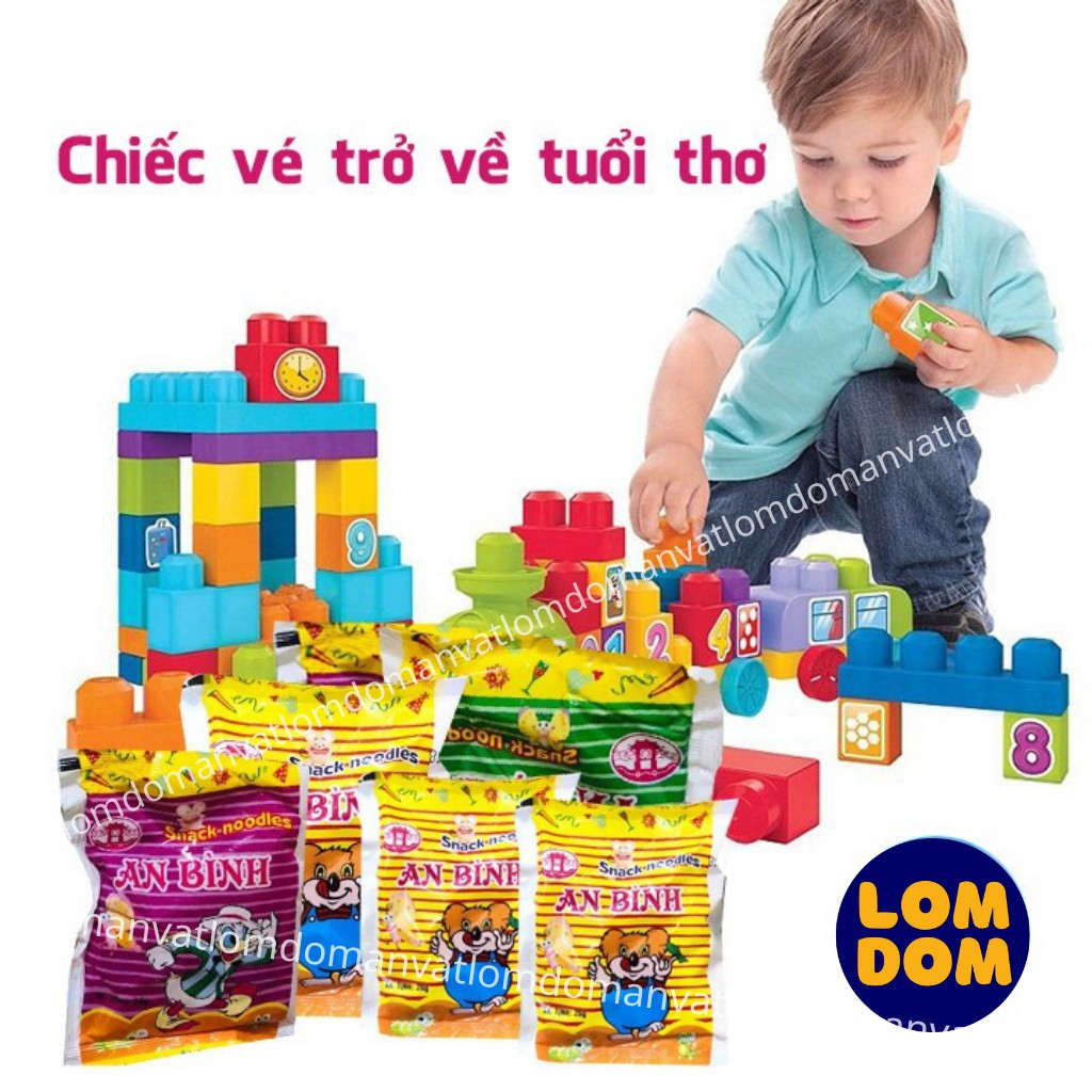 (Quà tặng ngẫu nhiên) Gói Mì Tôm Trẻ Em An Bình Hương Vị Thơm Ngon LomDom foods MTTE