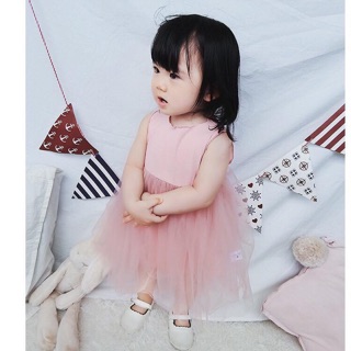 Đầm Thun Xoè Phối Ren